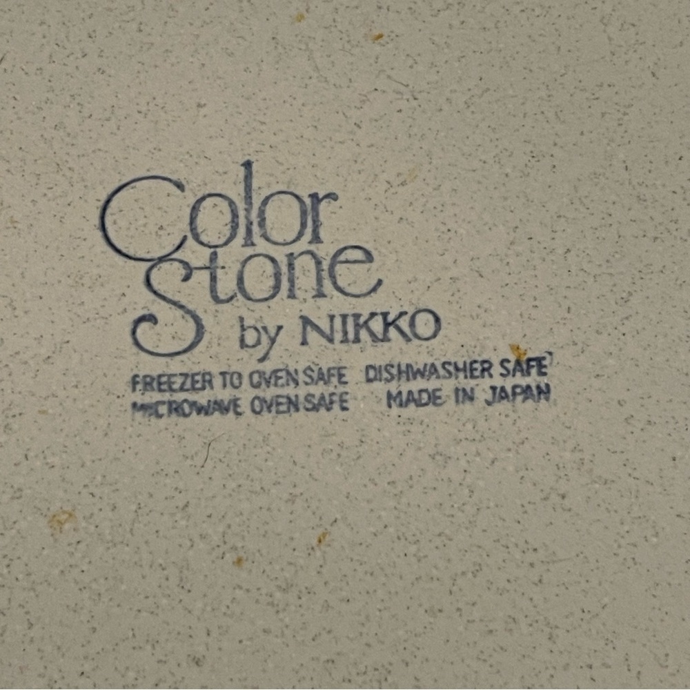 Nikko China Color Stone Sunmist Dinner Plates- Set of 3 - Picture 6 of 7